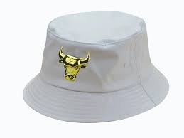 Mens Chicago Bulls Nba Throwback Gold Team Logo 2016 Sports Fashion Leather Fisherman Bucket Hat White Gold Hls092501 Sport Fashion Bucket Hat White Leather