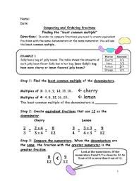 Least Common Multiple Observation Lesson Complete With I Do We Do You Do Least Common Multiple Common Multiples Homeschool Math