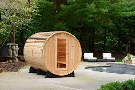 Quality Outdoor Barrel Sauna Kits From Almost Heaven Saunas Our Home Sauna Kits Cedar Saunas And Barrel Saunas Are The Best Coo Barrel Sauna Sauna Kits Sauna