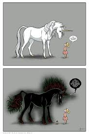 Unicorns Don T Sparkle Mythical Creatures Art Evil Unicorn Creature Drawings