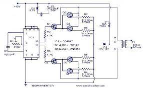 How to make inverter ( 100 watt 200 watt 300 watt 500 watt ) using sg3524 ic & p55nf06 , irfz44n or irf3205 mosfet in this video tutorial i have attached an inverter circuit diagram of sg3524n ic, you can easily make an inverter by following the schematic circuit diagram. 100 Watt Inverter Circuit Diagram Parts List Design Tips