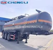 Heavy-Duty Corrosive Chemicals Carbon Steel Fuel Semi-Trailer Tank  Commercial Transport