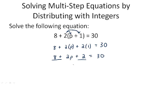 The solver will then show you the steps to help you learn how to solve it on your own. Solving Multi Step Equations By Distributing Example 1 Video Algebra Ck 12 Foundation