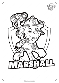 Find more paw patrol coloring page halloween pictures from our search. Free Printable Paw Patrol Marshall Coloring Pages