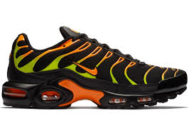 Nike Air Max Plus Black Volt Total Orange In 2020 Nike Air Max Nike Air Max Plus Air Max Plus