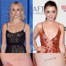 Sophie turner's tattoo did spoil got. The Tattoo Artist Behind Sophie Turner S Interesting New Tattoo Game Of Thrones Funny Maisie Williams Sophie Turner Game Of Throne Actors