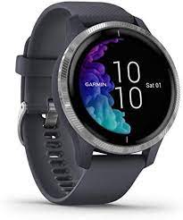 Amazon.com: Garmin Venu, GPS Smartwatch with Bright Touchscreen Granite  Blue and Silver (Renewed) : Electronics