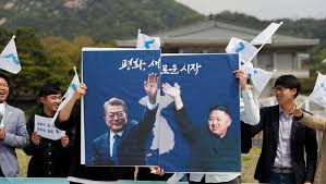 Image result for the president Moon and chairman Kim summit