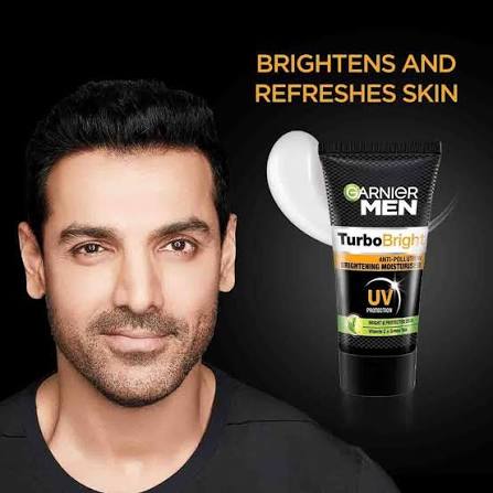 Garnier TurboBright face moisturizers for men 