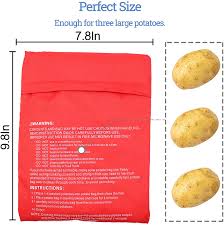 The potato express is a microwaveable bag that claims to cut cooking time from microwaving potatoes. Buy Microwave Potato Bag 3 Pack Reusable Express Microwave Potato Cooker Bag Baked Potato Cooker Perfect Potatoes 4 Minutes Red Baked Pouch Online In Vietnam B08xytns4k