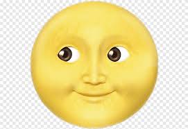 Emoji jaune illustration, Emoji Pleine lune WhatsApp Chatbot, Emoji,  visage, tête png