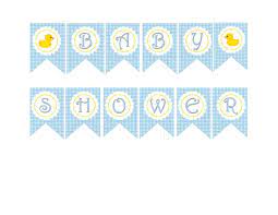 Blue Rubber Duck Baby Shower Diy Printable Banner 4 99 Via Etsy Baby Shower Duck Free Baby Shower Baby Shower Banner