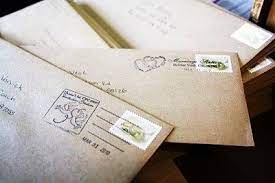 Hand Cancelling Invitation Stamps In Bridal Veil Oregon Definitely Will Happen Wedding Invitation Envelopes Addressing Wedding Invitations Invitation Stamp