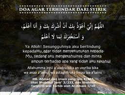 Doa Agar Terhindari Dari Syirik Bijak Membaca Pengetahuan