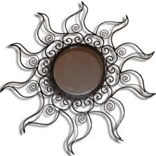 Since the bathroom is a humid environment, you have to ensure that your bathroom furniture materials can withstand moisture. Wrought Iron Petals Abstract Office Bathroom Wall Hanging Big Round Mirror Wall Decor Buy Wrought Iron Petals Abstract Iron Wall Mirror Frame New Design Wall Mirror Frame Product On Alibaba Com