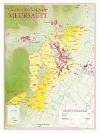Carte Des Vins De Meursault Ce Document Cartographique De Format 30 X 40 Centimetres Presente De Facon Extremement Detaillee 6 Carte Des Vins Vins Meursault