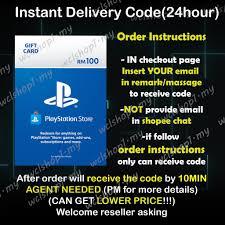 ✅ tested by the users. Ready Stock 24h Working Receive By Email Psn Wallet Idr Myr Hkd Jpy Sgd Shopee Malaysia
