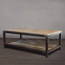 Reclaimed Wood Mid Century Modern Two Tier Coffee Table Jw Atlas Wood Co Metalen Meubels Woonkamer Ideeen Meubels