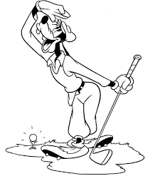 Funny Goovy Golf Coloring Pages Find Coloring Disney Coloring Pages Sports Coloring Pages Goofy Pictures
