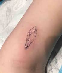 28 Of The Finest Crystal Tattoos Crystal Tattoo Geometric Tattoo Minimalist Tattoo