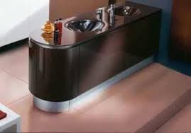 Light brushed aluminum or stainless steel. Smooth Metal Chair Rail