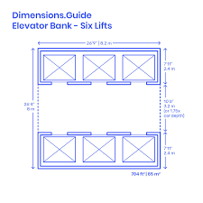 Six Lift Elevator Bank Layout Elevation Layout Architecture Concept Drawings