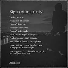 The maturity level of a child the bond will reach maturity in 10 years. Signs Of Maturity Stoopconsultants