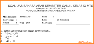 Bahasa Arab Kelas 9 Ilmusosial Id