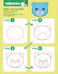 Leren tekenen in stappen google search leer tekenen tekenen. Bobo Tekenlessen Bobo Beer Tekening Kinderkunst Easy Drawing Tutorial