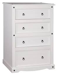 The tall white dresser has functional capabilities such as storing clothing items and other accessories in your bedroom. Solid Wood Dresser 4 Drawers With An Artic White Stain And An Antique Wax Finish Made From Solid Pine By Gateway Creations Inc Walmart Canada