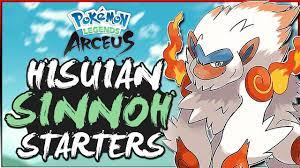 GEN 9 SINNOH HISUIAN STARTERS! | Pokémon Hisuian Starters! (Pokémon Legends  Arceus) - YouTube