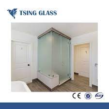 When considering etched and frosted glass for your beautiful glass shower enclosure, the main thing you want to decide is the level of opacity. China Acide Etched Glass Frosted Glass Sandblasted Glass For Bathroom Office Door China Acid Etched Glass Frosted Glass