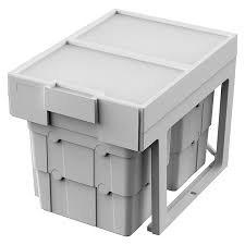 Essensa Einbaumulleimer Easywaste 2 X 16 L Grau Kunststoff Bauhaus