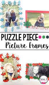 Here's a great organization idea! Diy Christmas Gift Ideas Puzzle Piece Picture Frame Sara J Creations