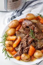 Flip roast, fat side down and make ½ inch slices ¾ of the way down, from top to bottom, leaving fatty surface intact. Instant Pot Pot Roast Best Instant Pot Chuck Roast Recipe