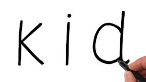 How To Turn Word Kid Into Cartoon Boy Drawing Easy Easy Drawings Cartoon Boy Boy Drawing