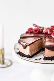 Triple Chocolate No Bake Cheesecake Recipe Triple Chocolate Cheesecake Chocolate Cheesecake Dessert Recipes