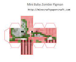 Papercraft Mini Baby Zombie Zombie Villager Baby Zombie Paper Crafts Mini