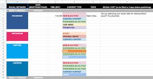 9 Social Media Templates To Save You Hours Of Work Social Media Content Calendar Social Media Content Calendar Template Social Media Calendar Template
