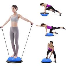 With over 20 years experience as a personal trainer stabilisation comes first as we require both 'balance' and 'coordination 'over the three planes of. Half Ball Balance Trainer Stability Exercise Ball Balance Ball Yoga Ball With Resistance Bands And Pump Home Gym Workouts Yoga Fitness Balance Trainer 23 Inches Anti Skid Surface Blue W010 Walmart Com