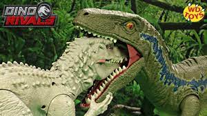Raptor Eats Indominus Rex Super Colossal Velociraptor Blue Unboxing Jurassic World Mattel Vs Hasbro Youtube