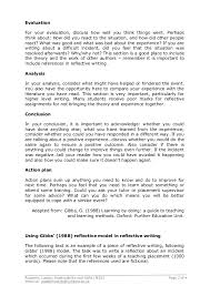 A reflection statement requires students to discuss the process of producing the associated. Gibbs Reflective Essay On Group Work