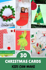 From fun crafts to cute keepsake handprint art your kids will love these, even the younger ones can join in on the fun. Simple Christmas Cards Kids Can Make Story Crafts By Ria