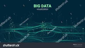 Big Data Vector Visualization 3d Futuristic Cosmic Design Technology Background Visual Presentati Technology Background Visualisation Big Data Visualization
