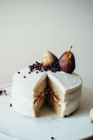 Hazelnut Layer Cake W Fig Compote Vegan Cream Cheese Frosting Dolly And Oatmeal Desserts Eat Dessert Food