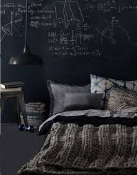 Pin By Anthropologie On Bedroom Inspiration Home Decor Bedroom Chalkboard Bedroom Masculine Interior Design