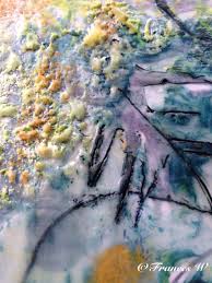 Encaustic Art Detail From Small Sketchbook Piece By Frances Welling Encaustic Art Techniques Encaustic Painting Encaustic Wax Art