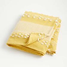 Madison park bayside oversized quilted throw. Yellow Textured Throw Blanket Reviews Crate And Barrel Canada