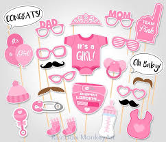 Printable Baby Shower Photo Booth Props Baby Girl Photobooth Etsy Baby Shower Photo Booth Props Baby Shower Photo Props Baby Shower Photo Booth