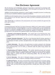 Non Disclosure Agreement Template Pdf Templates Jotform